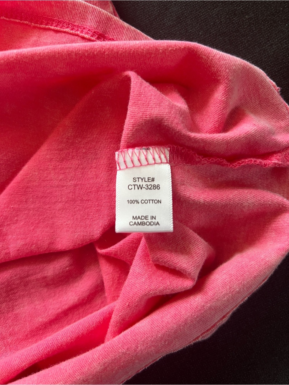 Zenana Outfitters Mineral Wash Short Sleeve Tee in Pink - Picture 8 of 9